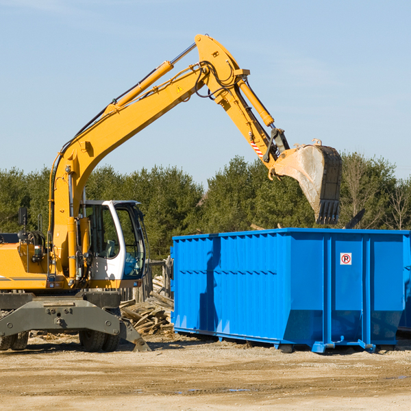 are there any restrictions on where a residential dumpster can be placed in Lexington Park MD